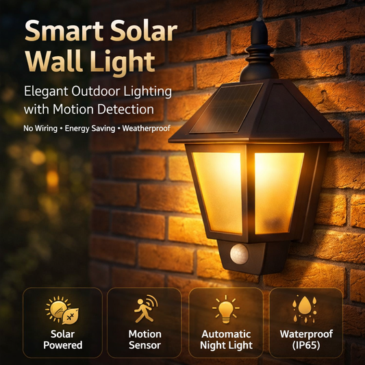 Lumo Solar -  Solar LED Wall Light with Motion Sensor